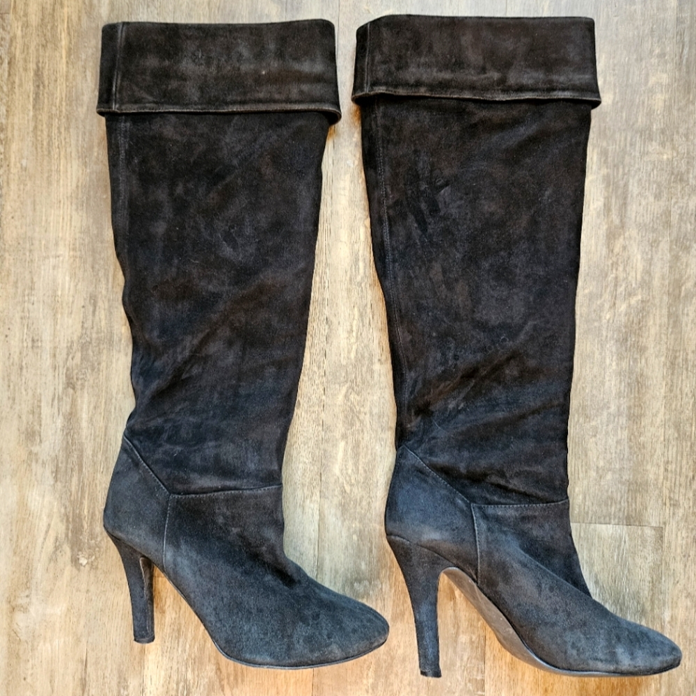 COLIN STUART Real Suade Heeled Boots